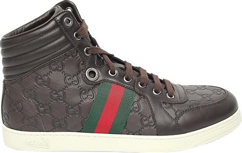 gucci 221825 bianche|Buy Gucci Guccissima Leather High Top 'Brown' .